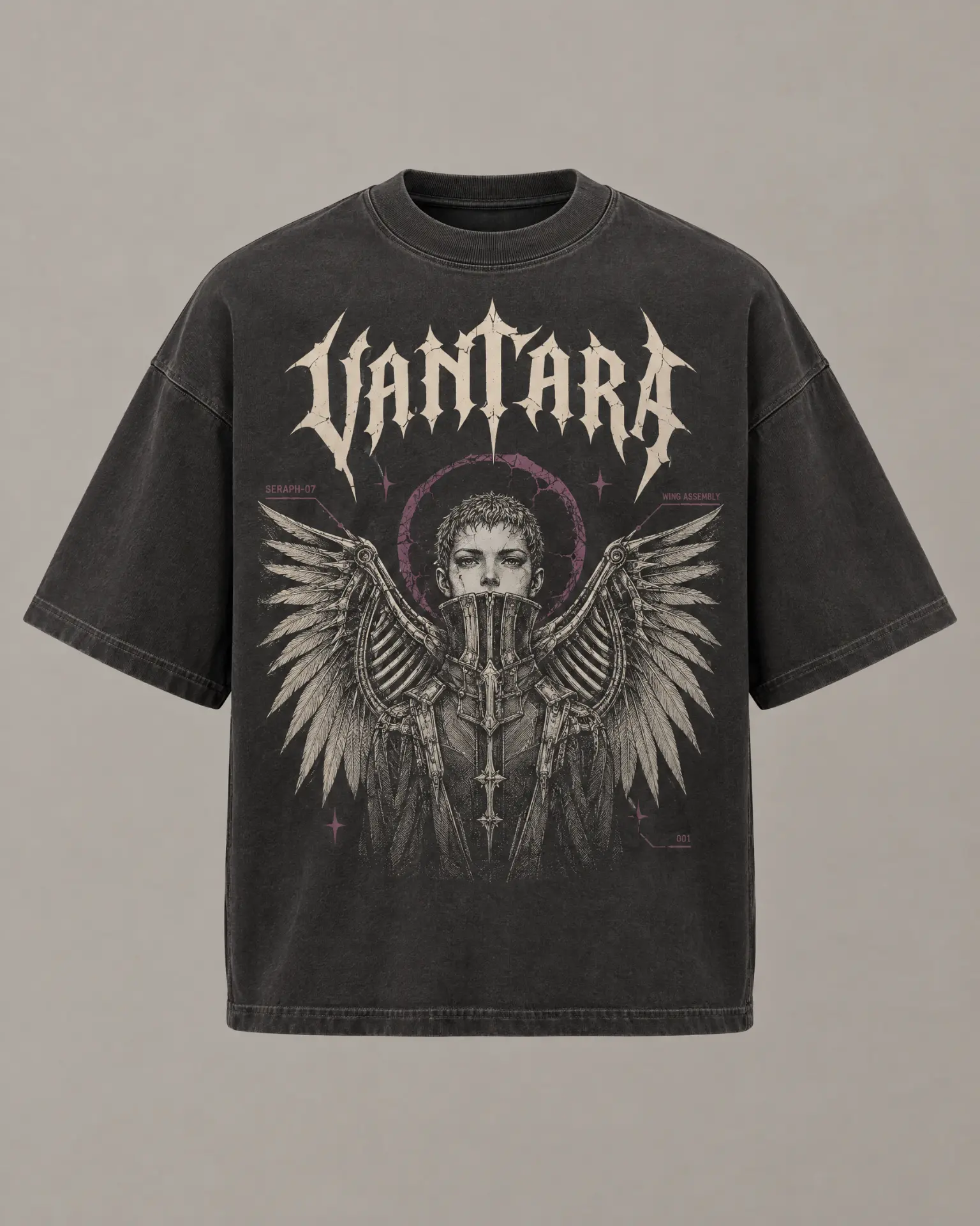 Seraph Engine oversized tee — front